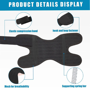 Genouillères de sport MESS SPORTS en gros – Protection complète fine en nylon respirant pour la musculation, la course et la randonnée - Product Image 3