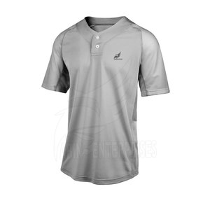 Maillot de baseball unisexe personnalisé blanc et bleu à manches courtes, anti-humidité, imprimé DEFIANCE, nom de l'équipe, 100 % polyester, coupe classique - Product Image 6
