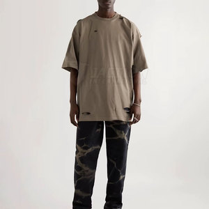 Camisetas de Hombre con Estilo Único, Manga Regular, Cuello Redondo, 100% Algodón, Ajuste Holgado, Estampadas, Color Personalizado, Logotipo, Secado Rápido - Product Image 2