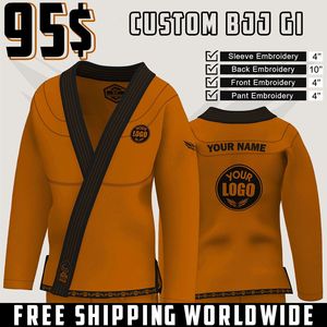Venta al por mayor personalizado Jiu-Jitsu Kimono personalizado BJJ Gi trajes brasileño Jui Jitsu uniforme Judo Kimono uniforme de artes marciales desgaste - Product Image 1