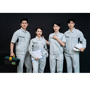 ชุดทำงานเพื่อความปลอดภัยของผู้ชายชุดเสื้อทำงานแขนยาวสีเขียวสวมใส่สบายระบายอากาศได้ดีแบบเวียดนาม - Product Image 4