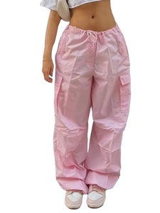 กางเกงยีนส์ขากว้างสำหรับผู้หญิงกางเกงยีนส์คาร์โก้ลำลองสำหรับผู้หญิงแฟชั่นใหม่ขายส่ง - Product Image 4