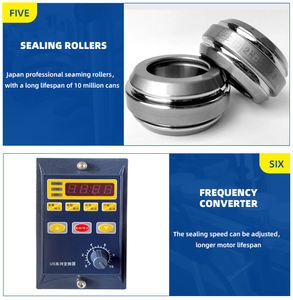 ليفاباك-آلات ختم علب, آلات ختم علب نصف أوتوماتيك 15-25 علبة/دقيقة للألومنيوم/الورق/القصدير/علب تغليف PET - Product Image 6