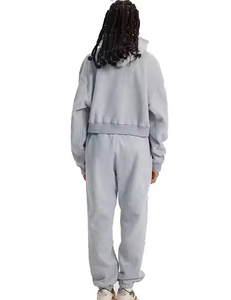 Chándal cortavientos de Jersey cómodo de alta calidad, chándales de 2 piezas para mujer de corte perfecto con logotipo y diseño personalizados - Product Image 2