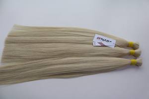 ราคาขายส่งคุณภาพสูงต่อผมจํานวนมาก 100 กรัม 22 นิ้วดึงคู่ผมมนุษย์ทุกสี - Product Image 2