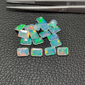 4x6mm naturel éthiopien Welo opale facettes octogone forme pierre précieuse en vrac meilleure vente couleur jouer opale du fabricant personnalisé - Product Image 1