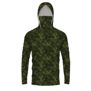 Deportes al aire libre Pesca personalizada Sudadera con capucha UPF50 + Poliéster Protector solar Impermeable Secado rápido UV Camisa Sudadera con capucha Rendimiento Impreso Camisas - Product Image 4