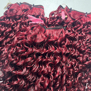 LINU Cabello Virgen Borgoña con Frente de Encaje, Largo, HD, Doble Trama, Vietnamita para Extensiones, 250% de Densidad, Rojizo, Jengibre, Marrón Miel, Arcoíris - Product Image 6