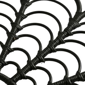 Tête de lit murale en rotin noir en forme de paon, tête de lit suspendue, meubles de chambre à coucher, taille Queen, taille King, vente en gros au Vietnam - Product Image 3