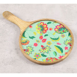 Plateaux à dessert et à nourriture en bois de qualité supérieure Forme personnalisée Grande taille avec Meena Work Idéal pour les repas élégants - Product Image 3