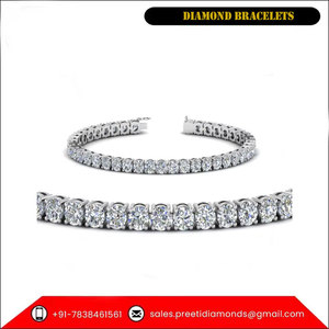 Leading Seller of Top Quality Princess Cut Natural Diamond Bracelets for Bulk Purchase - Product Image 6