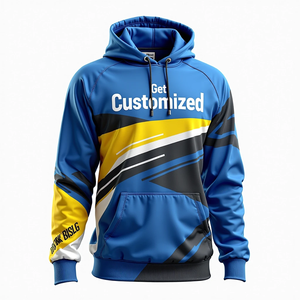 เสื้อฮู้ดดี้ผู้ชายสไตล์สตรีทแวร์สำหรับฤดูหนาว ผ้าฟลีซโอเวอร์ไซส์ พิมพ์ลายแบบซับลิเมชั่น ผสมผ้าฝ้าย รับสั่งทำตามแบบ เป็นมิตรกับสิ่งแวดล้อม ทนทาน สวมใส่สบายทุกวัน - Product Image 5