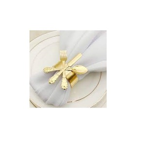 Rond de serviette en laiton conception de paume produit de vente chaud Rond de serviette en laiton fantaisie vaisselle pièce de meilleure qualité - Product Image 3
