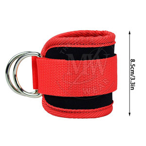 Sangles de cheville réglables 100 % nylon pour exercices de gym, avec boucle pour kickbacks, respirantes, écologiques, accessoires de fitness complets META - Product Image 5