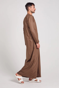 Jubbah Thobes pour hommes, fabricant professionnel 2025, nouveau style de vêtements islamiques, Jubba Thobe Thawb de style arabe, taille plus, sur mesure - Product Image 4