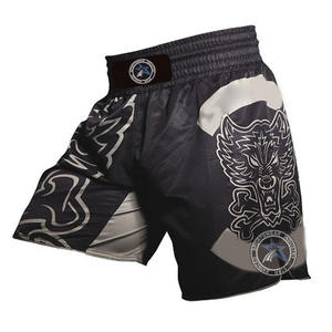 Short thaïlandais léger personnalisé pour hommes dernière conception vêtements de boxe MMA avec logo personnalisé vente en gros de vêtements d'arts martiaux - Product Image 5