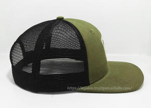 Casquette de camionneur personnalisée promotionnelle Logo tissé avec écusson Casquette de sport en tissu de coton à 6 panneaux au Vietnam Factory - Product Image 3