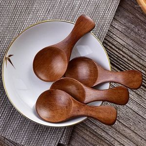 Cucharas de madera maciza para cocinar, utensilio de cocina antiadherente, cucharas de madera, juego de utensilios de cocina, utensilios de madera de teca natural para cocinar - Product Image 4