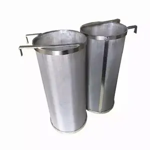 Cesta De Filtro De Malha De Arame Para Filtrar Café/Açúcar/Óleo Filtro De Lúpulo De Malha Perfurada De Aço Inoxidável