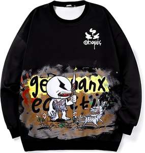 เสื้อฮู้ดดี้ผ้าโพลีเอสเตอร์เนื้อนุ่ม 95% สำหรับผู้ชายและผู้หญิง ขนาดยุโรป 280GSM พิมพ์ลาย UV DTF สำหรับโปรโมทบริษัท โฆษณาเทศกาลฮาโลวีน พร้อมโลโก้แบบกำหนดเองได้ - Product Image 4