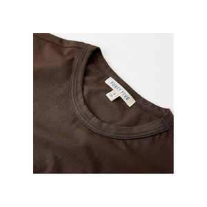 Vente en gros de t-shirts pour hommes personnalisés, vintage, surdimensionnés, col rond, manches courtes, 100% coton, couleur unie, respirants, tricotés, avec design imprimé personnalisé - Product Image 2