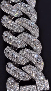 Chaîne cubaine en moissanite de 23 mm, argent sterling 925, fermoir citron, longueur personnalisée - Product Image 6