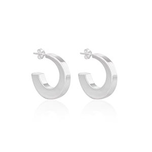 Aros Sencillos de Plata 925, Joyería Minimalista Moderna para Mujer, Aros de Latón de Alta Calidad, Pedido al por Mayor, Regalo para Ella - Product Image 1