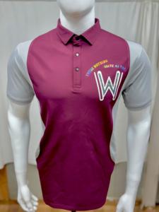 Camiseta sólida informal de moda moderna para hombre Getzo para cuello de polo con bordado de logotipo 'W' y tela de punto con mangas en contraste - Product Image 5