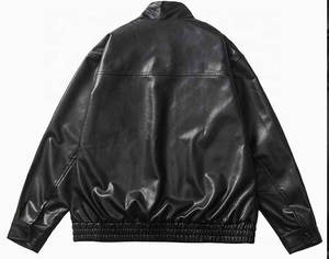 เสื้อแจ็กเก็ตหนังสำหรับผู้ชายวัสดุเนื้อนุ่มระบายอากาศได้ดีเสื้อแจ็กเก็ตผู้ชายกันยับ - Product Image 5