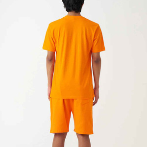 Vente en gros de shorts d'été neufs pour hommes, ensembles de shorts décontractés à manches courtes, ensemble de survêtement uni, ensemble 2 pièces en coton respirant pour hommes - Product Image 3