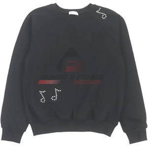 Venta caliente mujer sudadera con diamantes de imitación por encargo nueva llegada cómoda mujer sudadera con diamantes de imitación hecho Pakistán - Product Image 6