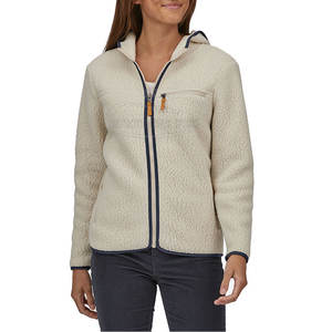 Vente en gros de tissu polaire tricoté Sherpa décontracté de haute qualité pour hommes, sweat à capuche brodé avec fermeture éclair pour l'hiver pour adultes - Product Image 5