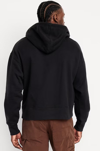 เสื้อมีฮู้ดผ้าฝ้ายสีทึบสำหรับผู้ชายเสื้อมีฮู้ดมีซิปเข้ารูปแบบผ่อนคลายเสื้อออกกำลังกายวิ่งออกกำลังกาย - Product Image 2