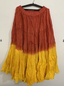 Falda gitana de algodón de 25 yardas de largo para danza del vientre bohemio de EE. UU. Tallas grandes verano señora Tribal Fusion ropa de mujer hecha a mano - Product Image 5