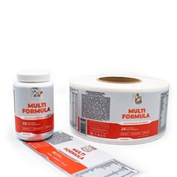 Étiquettes personnalisées pour capsules de compléments alimentaires, étiquettes de bouteilles pour le système immunitaire, étiquettes adhésives de luxe imperméables mates