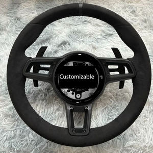 Volante Deportivo de 3 Radios en Cuero Nappa Estilo GT con Remaches para <span class=keywords><strong>Porsche</strong></span> Cayenne <span class=keywords><strong>Diesel</strong></span> 2012 Panamera (Ajuste Universal) - Product Image 6