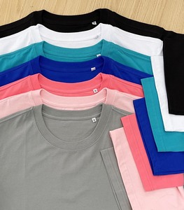 Tela de punto para camisetas de secado rápido, comprimida, 180g, colorida, lisa, 100% algodón, con logo, MOQ bajo, hecha en Vietnam - Product Image 2