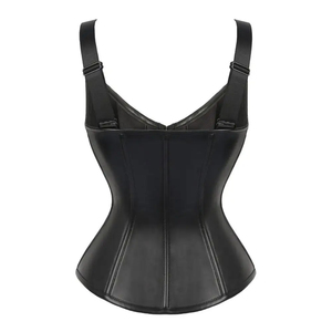 Vente en gros 2026 – Corsets gothiques en cuir sur mesure pour femmes – Conception haut de gamme confortable avec boutons et dentelle sans couture – Toutes saisons - Product Image 2