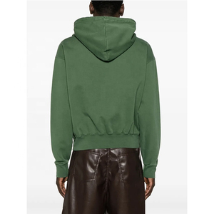 Factory Custom High Quality Heavyweight 100%Cotton Plain <b>Drop</b> Shoulder Washed Fashion Essential Design Cropped hood - Product Image 5