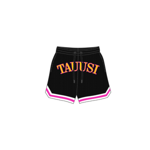 Pantalones cortos de malla de poliéster 100% de alta calidad para hombre, logotipo personalizado con estampado de animales, patrón sólido, bolsillos hasta la rodilla, estilo callejero - Product Image 3