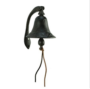 Cast Iron Logan Dinner Bell With <b>Bracket</b> Dinner Bell Selling Coustmized Bell Nautical Wall Vintage Decor Anchor <b>Hanging</b> - Product Image 1