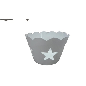 Centro decorativo de hierro votivo de forma ovalada, soporte votivo de Metal de alta calidad de diseñador - Product Image 1