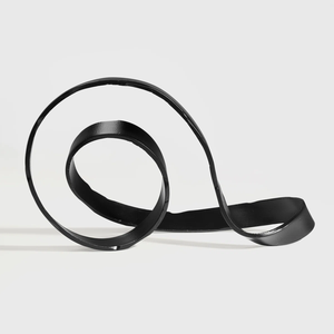 Exquisite Knot Decor Design Modern Silver Abstrait est une pièce décorative sculpture polie bas plus rigide ou décor de table - Product Image 2