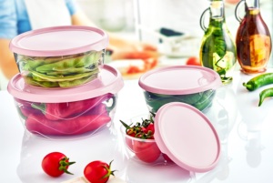 Contenedor de almacenamiento redondo de 700ML, protector de alimentos de plástico con tapa, diseño apilable para cocina, despensa, preparación de comidas, Apto para lavavajillas, duradero - Product Image 5