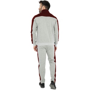 Ensemble de survêtement décontracté pour homme 2026, blocs de couleur, polyester, patchwork, fermeture éclair, jogging, respirant, séchage rapide, 2 pièces - Product Image 2