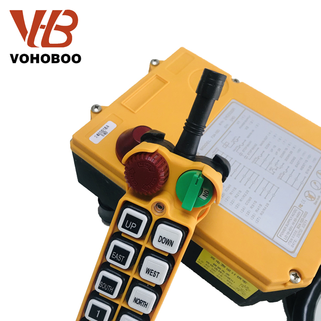 F24-10D 10-Button Wireless Industrial Electric Crane Remote Controller 220 Volts Waterproof Function