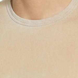 T-shirt pour homme en coton 100% col rond de haute qualité, couleur personnalisée, uni, surdimensionné, manches courtes, vêtements d'été, taille plus - Product Image 5