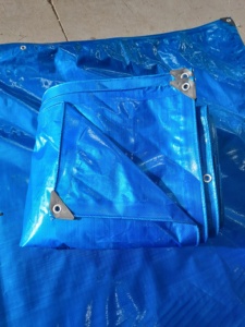 Tela de malla de lona HDPE tratada UV súper fuerte impermeable estilo liso hecho en La India - Product Image 2