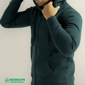 Nueva llegada de alta calidad con logotipo personalizado y cremallera sudaderas con capucha para hombres 100% algodón transpirable y Fitness-recomendado para el invierno - Product Image 2