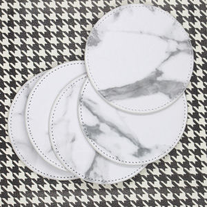 Handmade High Quality <b>Ceramic</b> Eco-Friendly Modern Round <b>Coasters</b> Set - Product Image 6